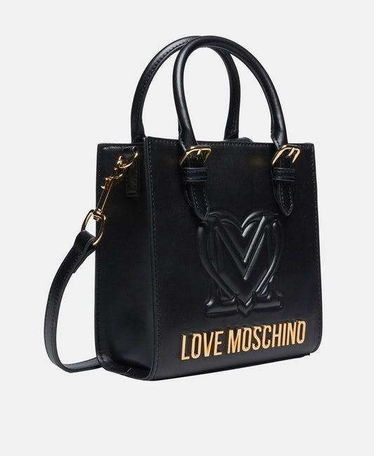 Love Moschino kožená kabelka Černá 1