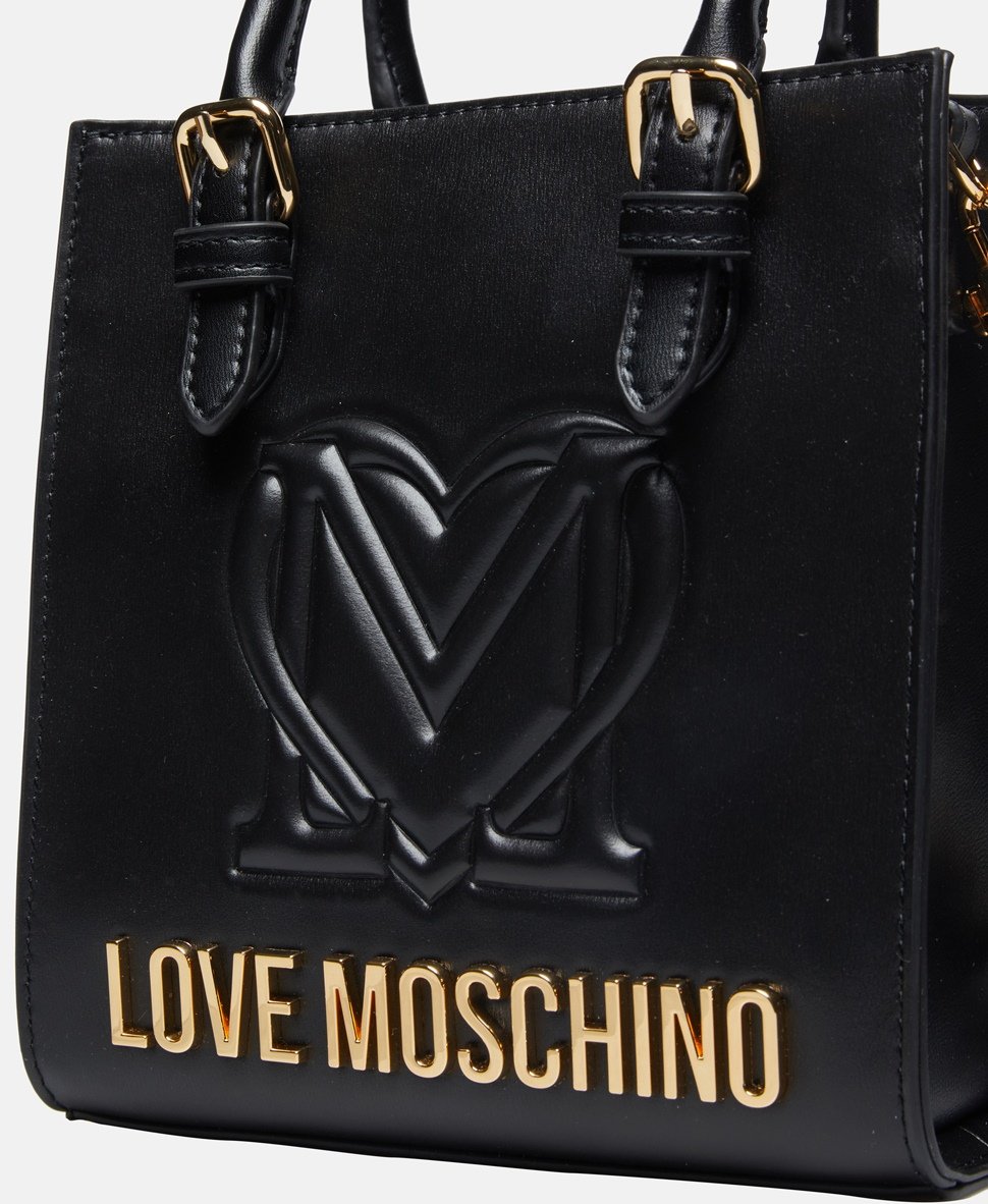 Love Moschino kožená kabelka Černá 2