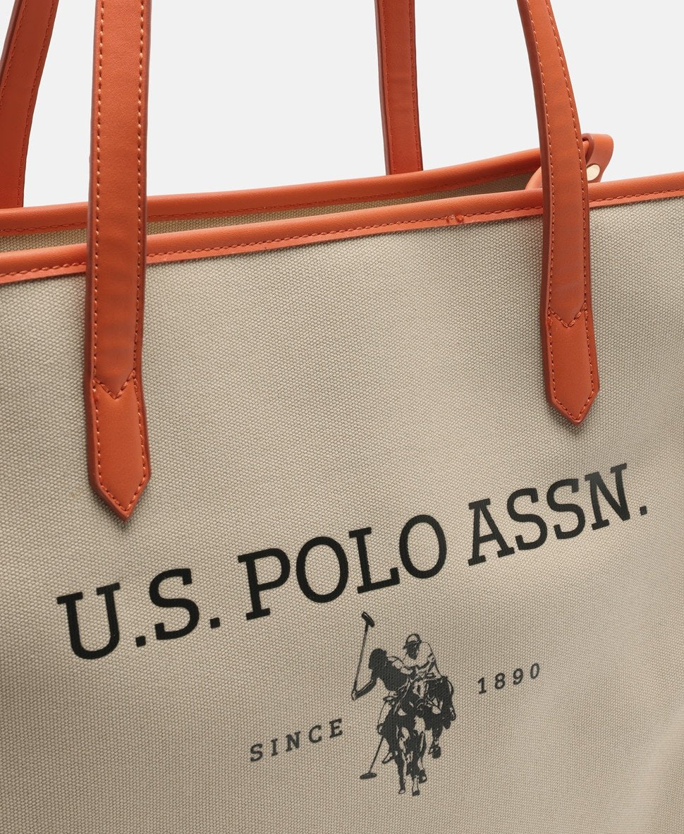 U.S. Polo Assn. kabelka shopper Bílá vlna 2