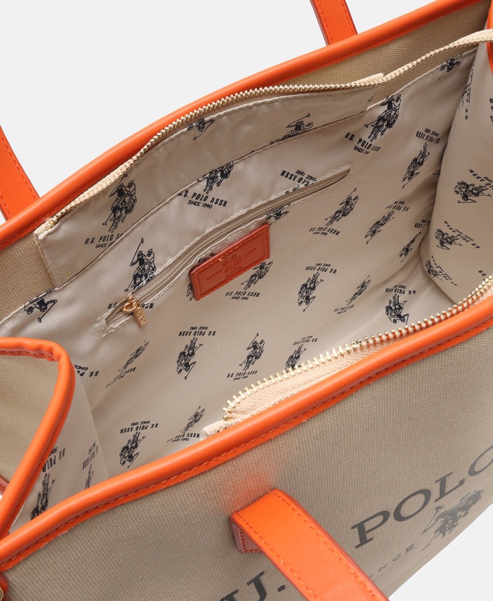 U.S. Polo Assn. kabelka shopper Bílá vlna 3