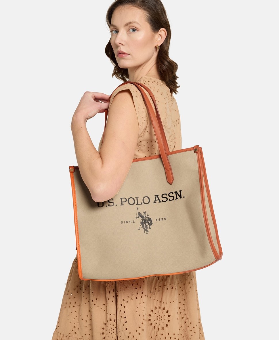 U.S. Polo Assn. kabelka shopper Bílá vlna 5