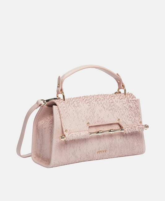 Guess kožená kabelka Starorůžová 1