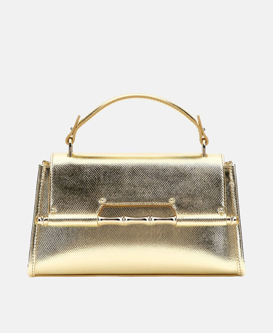 Guess kožená kabelka Zlatá 1