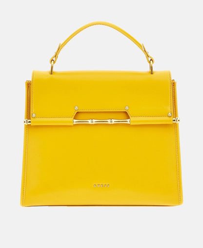 Guess kožená kabelka Zlatá 1