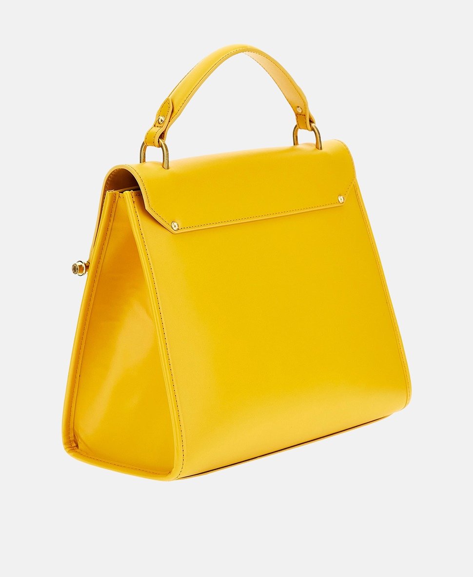 Guess kožená kabelka Zlatá 4