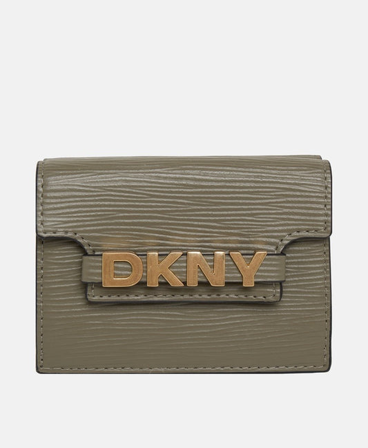 DKNY kožená peněženka Khaki 1