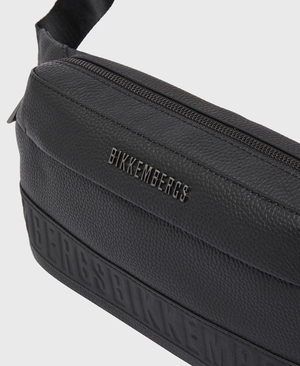 Bikkembergs kožená ledvinka Černá 2