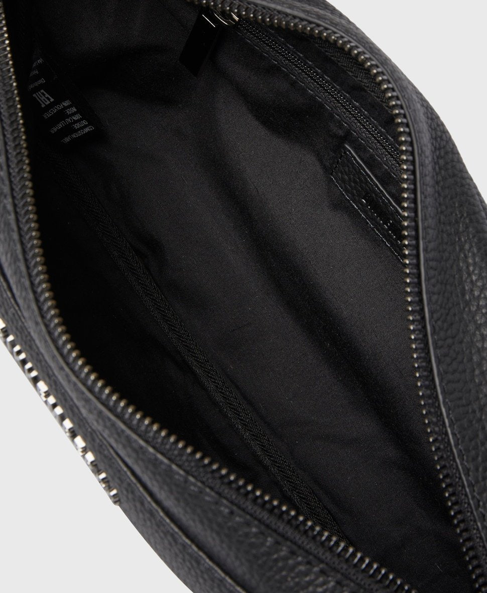 Bikkembergs kožená ledvinka Černá 3