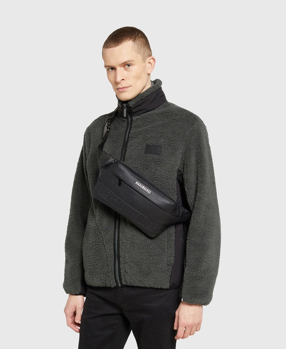 Bikkembergs kožená ledvinka Černá 5